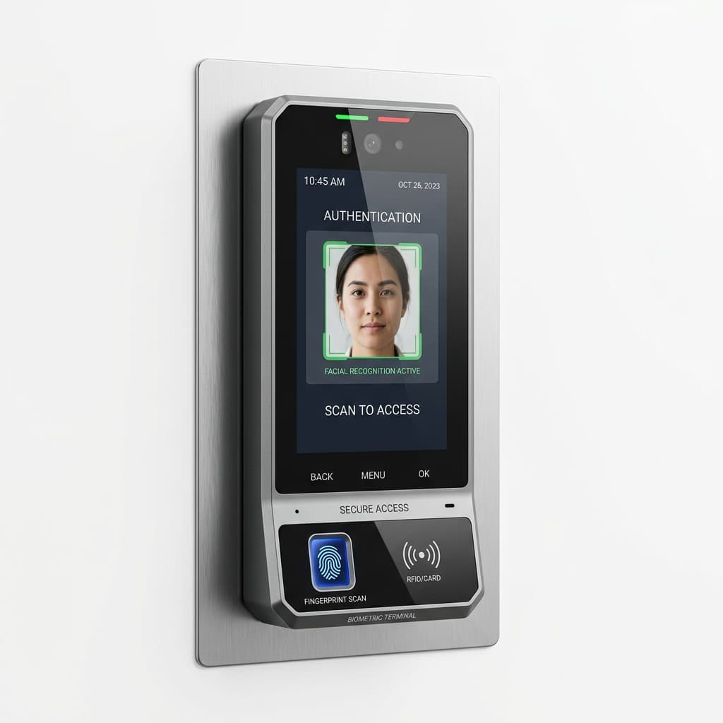 Terminal de Controlo de Acessos ZKTeco Facial & Biométrico RFID
