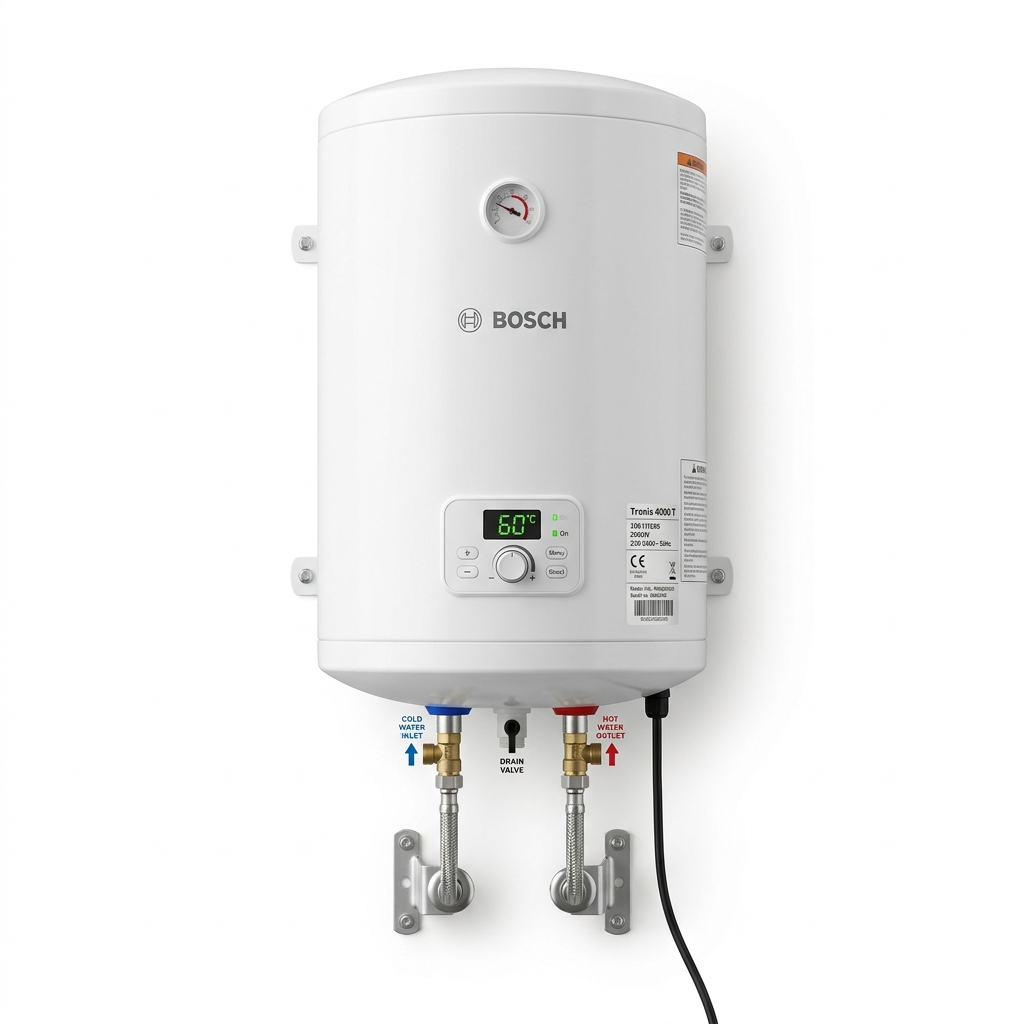Termoacumulador Elétrico Bosch Tronic 100L Horizontal